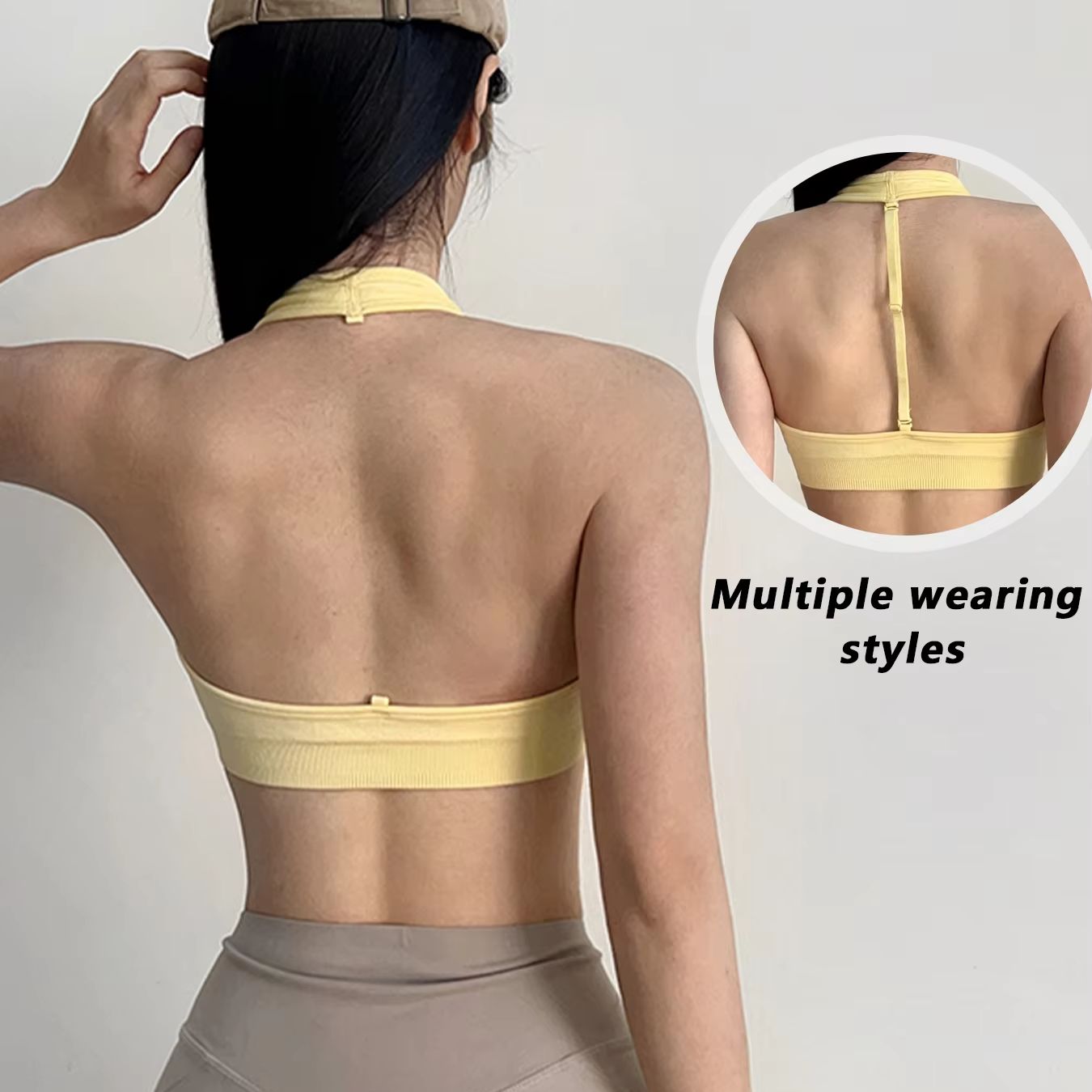 Suspender Tank Top - Women's T-Back Adjustable Strap Yoga Halter