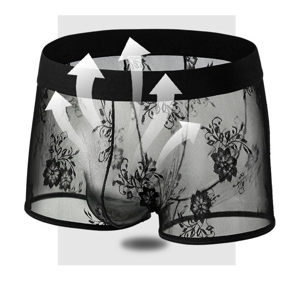 Men's Floral Lace Boxer Shorts - Pouch Boxer Pouch recension och pris