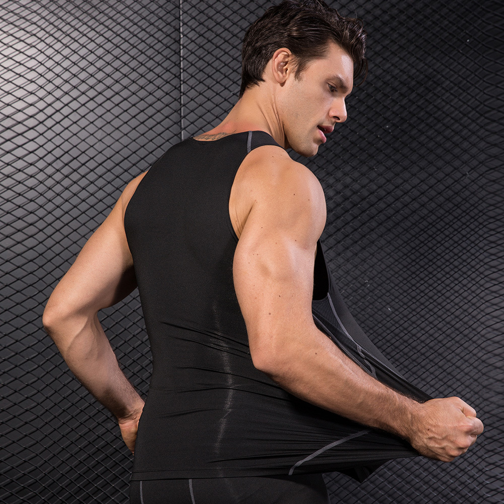 Men Black Sport Skinny Vest Ti - Base Layer Top recension och pris