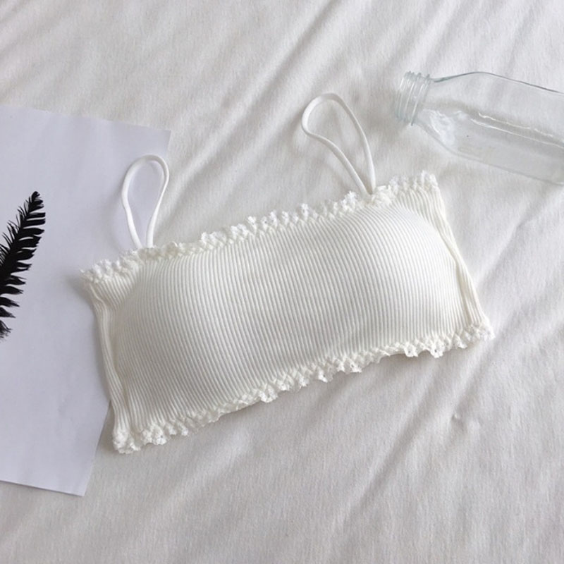 Women's Cotton Bra Female Tube - Suspender Tank Top recension och pris