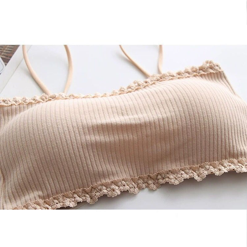 Women's Cotton Bra Female Tube - Suspender Tank Top recension och pris