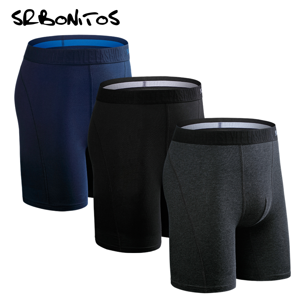 3pcs Set Long Leg Boxer Shorts - Boxer Brief Pack Cotton recension och pris