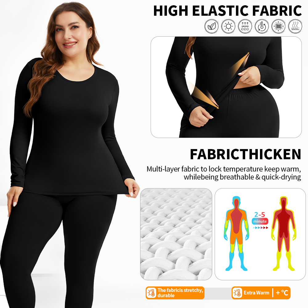 Plus Size Warm Thermal Underwe - Thermal Long John recension och pris