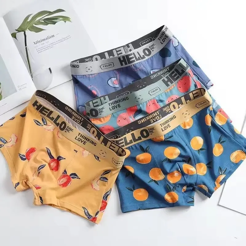1/2/4 PCS Men's Printed Sports - Boxer Brief Pack Cotton recension och pris