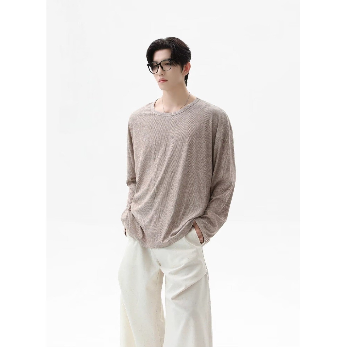 2026 Autumn New Texture Long S - Undershirt Crew Neck recension och pris