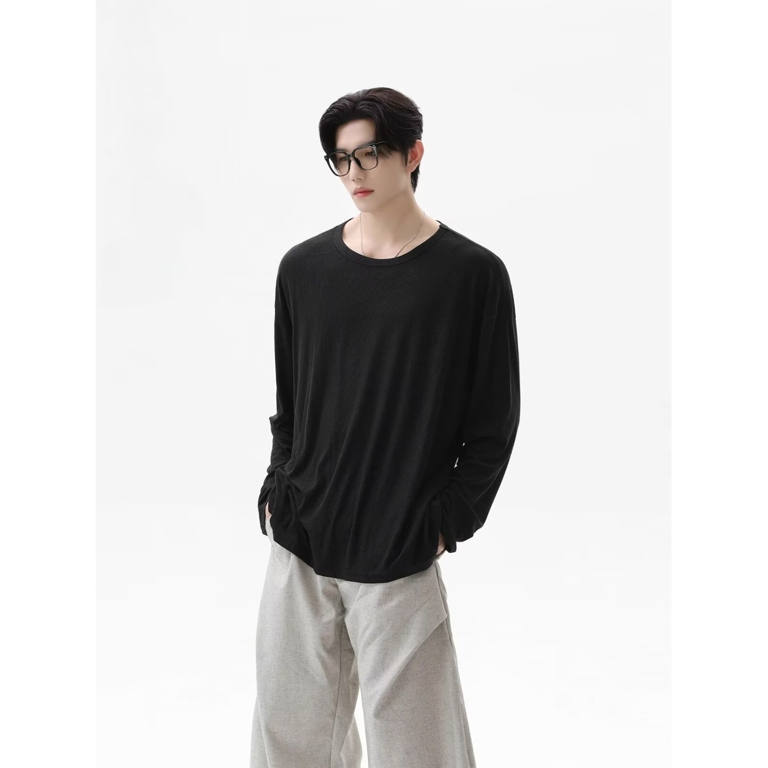 2026 Autumn New Texture Long S - Undershirt Crew Neck recension och pris