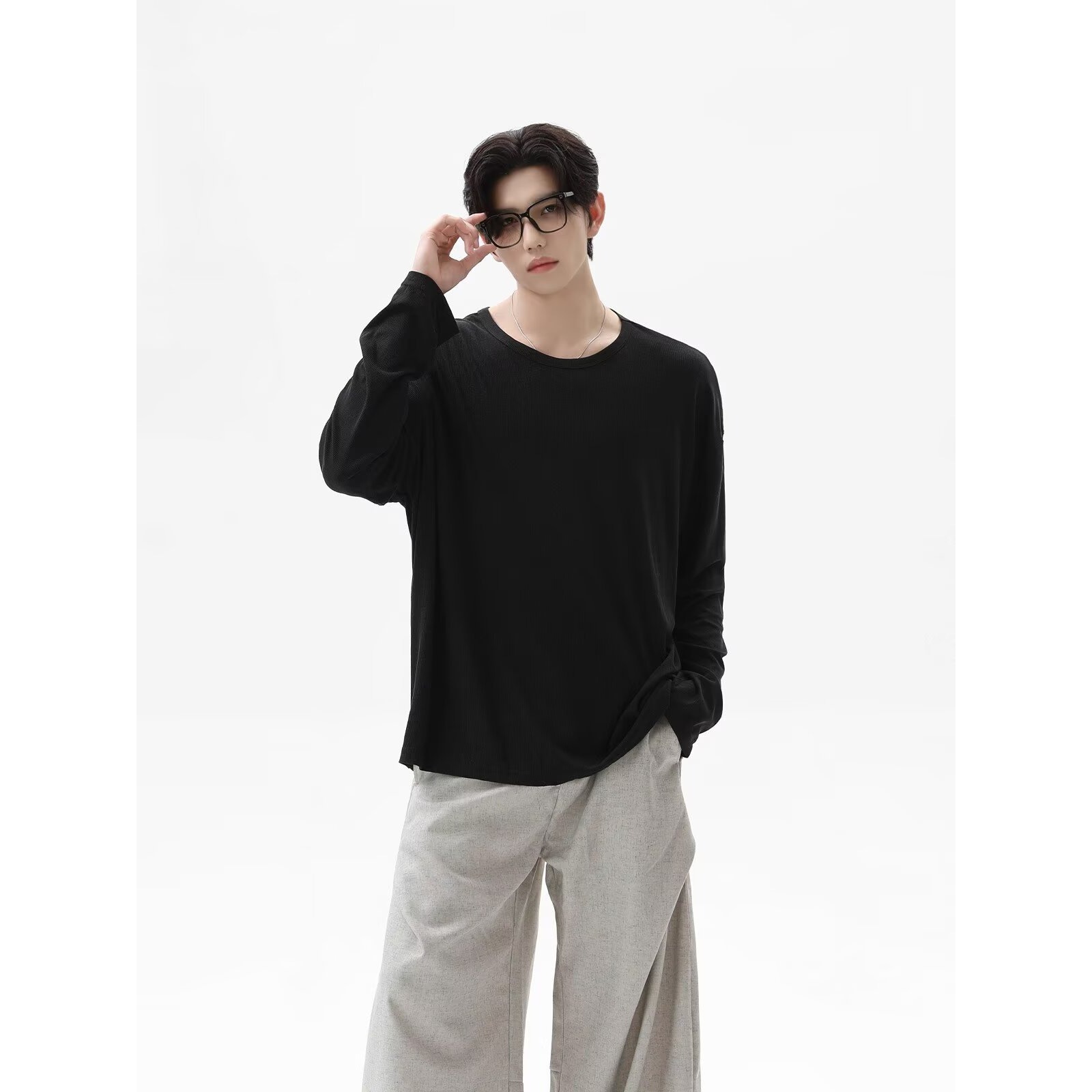 2026 Autumn New Texture Long S - Undershirt Crew Neck recension och pris