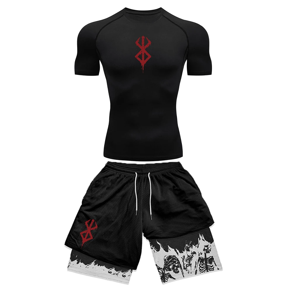Anime 3D Printed Men's Compres - Compression Shorts Athletes recension och pris