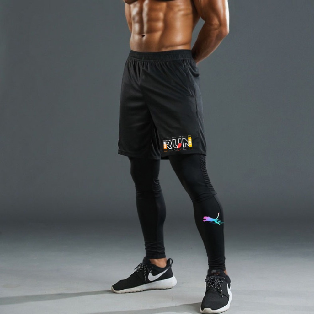 Men's Running Jogging 2 Piece  - Compression Shorts Athletes recension och pris