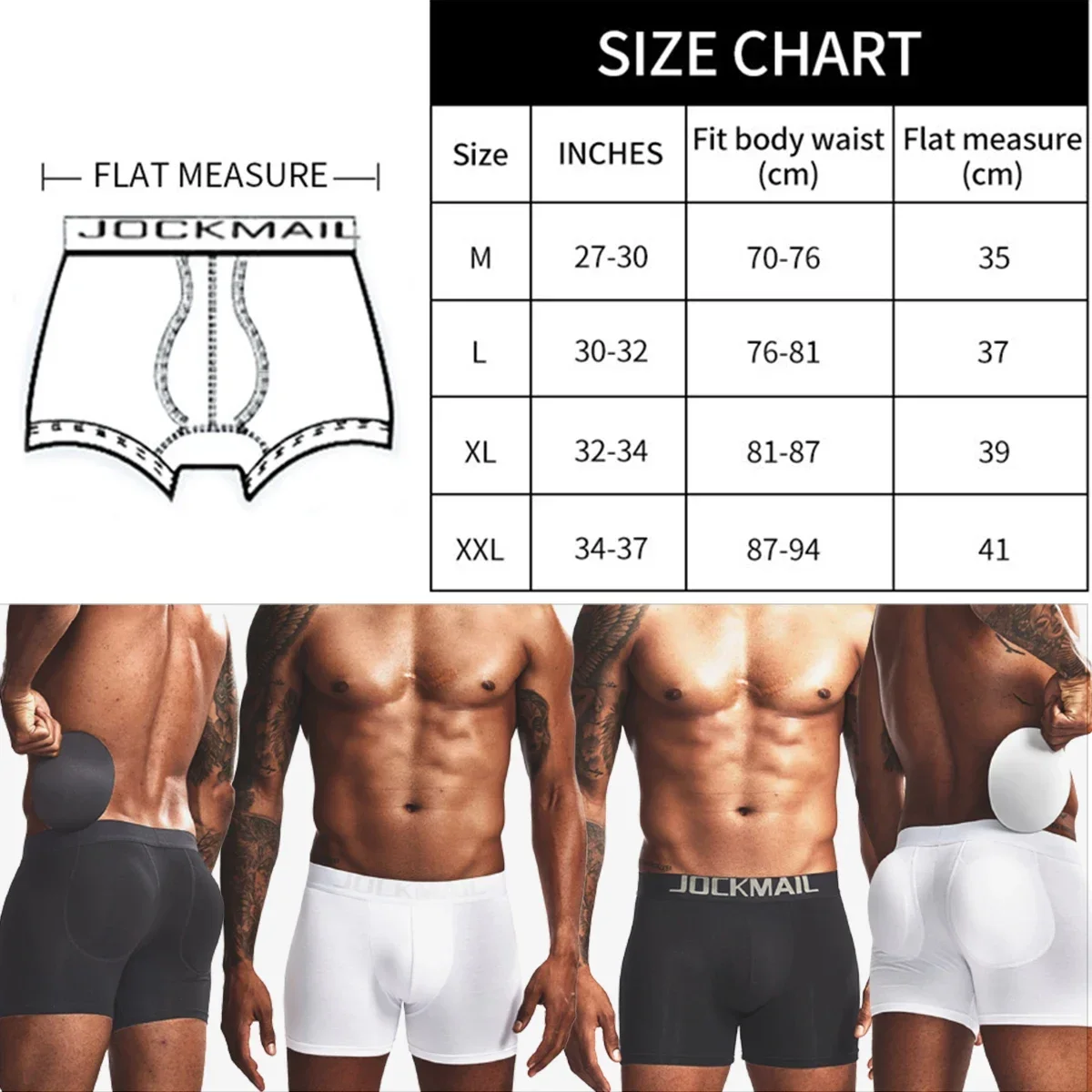 Men Comfortable Cotton Butt Li - Boxer Brief Pack Cotton recension och pris