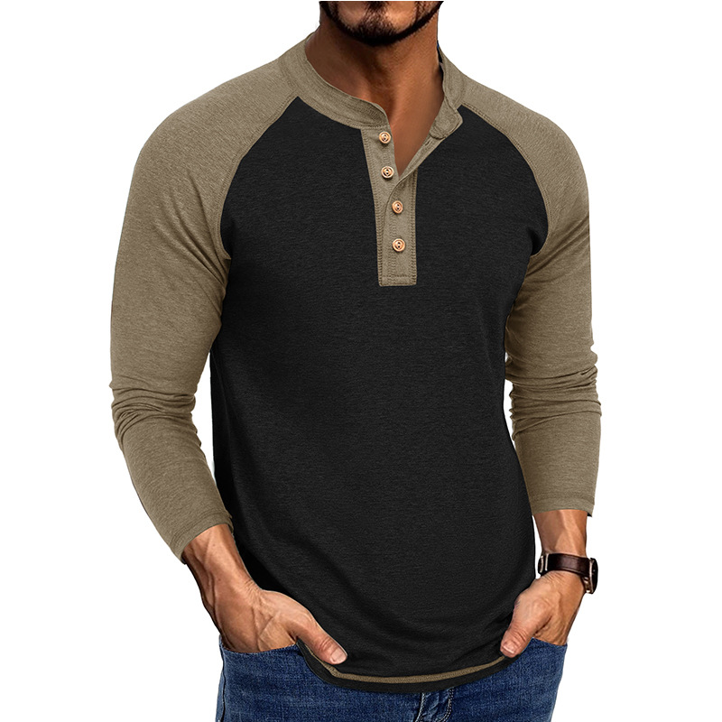 Men's New Long Sleeve Henley S - Base Layer Top recension och pris