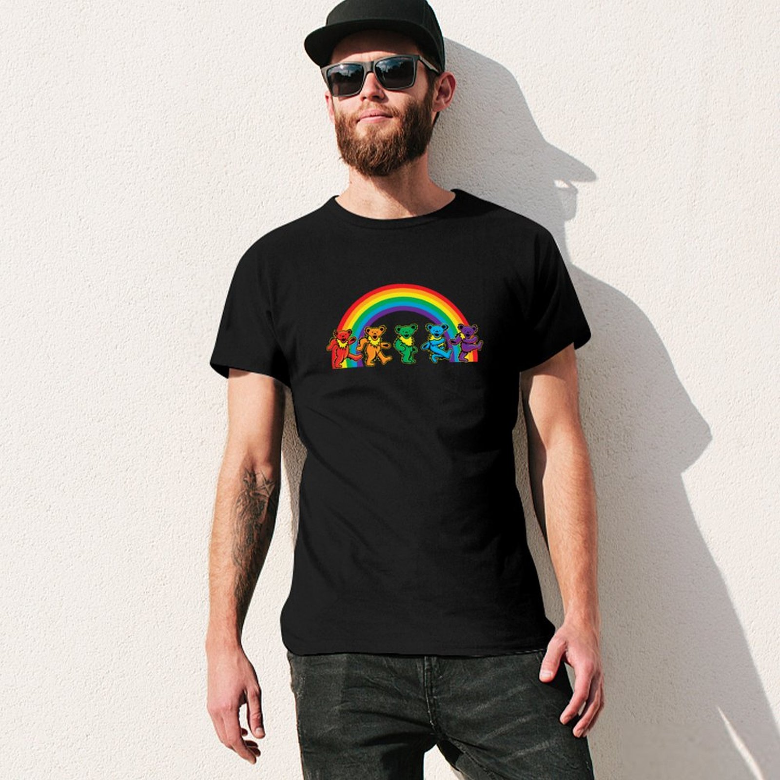 Walking bears under the rainbo - Undershirt Crew Neck recension och pris